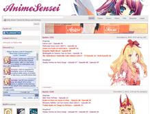 Tablet Screenshot of anime-sensei.net